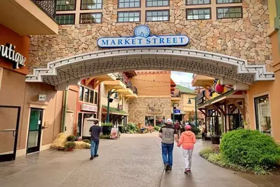 market street is home to unique stores in Pigeon Forge