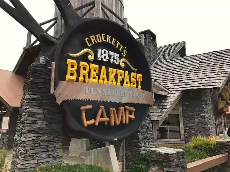 crockett's breakfast camp - one of the top places for pancakes in Pigeon Forge