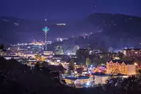 night time gatlinburg overlook