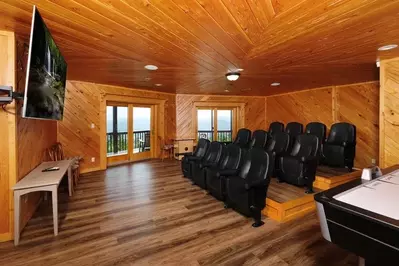 cabin with home theater