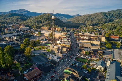 downtown during Gatlinburg TN trip